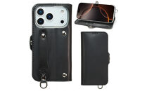 EFGS&nbsp;iPhone&nbsp;17Pro&nbsp;手帳型&nbsp;ケース&nbsp;栃木ブラック&nbsp;【左開き】&nbsp;TPU&nbsp;スタンド&nbsp;カード入れ&nbsp;ベルト付き&nbsp;栃木レザー&nbsp;本革&nbsp;リッキーズ