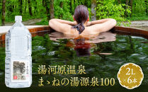 湯河原温泉まゝねの湯源泉100 2L×6本 | 湯河原町 温泉 美容 ホームスパ リフレッシュ