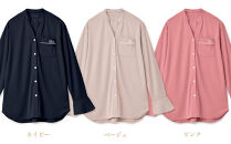 【ピンク&nbsp;Sサイズ】リファ&nbsp;バイタルテック&nbsp;モイストスムース&nbsp;スタンドカラースリープウェア/WOMEN