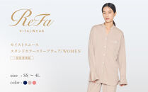 【ピンク&nbsp;Lサイズ】リファ&nbsp;バイタルテック&nbsp;モイストスムース&nbsp;スタンドカラースリープウェア/WOMEN