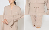 【ネイビー&nbsp;Sサイズ】リファ&nbsp;バイタルテック&nbsp;モイストスムース&nbsp;スタンドカラースリープウェア/WOMEN