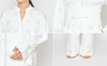 【ネイビー&nbsp;Lサイズ】リファ&nbsp;バイタルテック&nbsp;モイストスムース&nbsp;スタンドカラースリープウェア&nbsp;ReFaロゴ/WOMEN