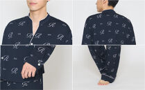 【オフホワイト Sサイズ】リファ バイタルテック モイストスムース スタンドカラースリープウェア ReFaロゴ/MEN