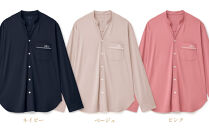 【ネイビー Sサイズ】リファ バイタルテック モイストスムース スタンドカラースリープウェア/MEN