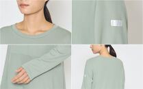 【グリーン Lサイズ】リファ バイタルテック モイストスムース ロングスリーブプルオーバー