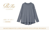 【ダークグレー&nbsp;Sサイズ】リファ&nbsp;バイタルテック&nbsp;モイストスムース&nbsp;ロングスリーブプルオーバー