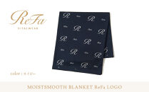 【ネイビー】リファ&nbsp;バイタルテック&nbsp;モイストスムース&nbsp;ブランケット&nbsp;ReFaロゴ