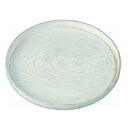 丸盆&nbsp;33cm&nbsp;金彩&nbsp;白ケヤキ杢&nbsp;ノンスリップ&nbsp;［YG435］