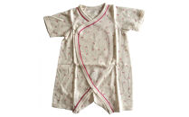 オーガニックコットンベビーウェア3点セット(サクランボプリント)