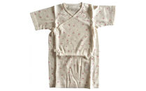 オーガニックコットンベビーウェア3点セット(サクランボプリント)