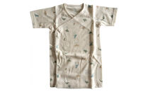 オーガニックコットンベビーウェア3点セット(恐竜プリント)