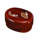 小判入子弁当箱&nbsp;杢目&nbsp;かくれんぼ（中子なし）シール付&nbsp;［YG485］