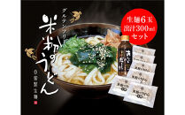 グルテンフリー　アンド　米粉生麺　出汁付き6食セット