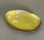 ビーンズ型小皿 パールゴールド（金箔） ［NF127］