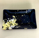 角小皿（金箔) 漆黒 ［NF142］