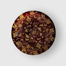 丸小皿 花舞 赤溜 ［NF149］