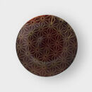 丸小皿 麻の葉 赤溜梨地 ［NF159］