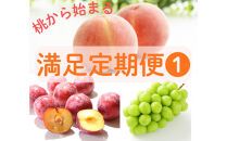 2026年度発送【定期便 ３回】「もも」から始まる　満足定期便 ＊１