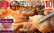 【名物グルメ&nbsp;醤油ホルモン&nbsp;冷凍】炭焼あぶりや&nbsp;一期一会&nbsp;秘伝ダレ豚ホルモン10パック_05481