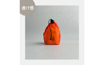 【XS&nbsp;0.5L・オレンジ】　手のひらサイズの軽量ナイロン巾着袋