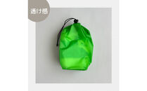 【S 1.5L・緑】　キャンプで大活躍！トイレットペーパーホルダー 小さめナイロン巾着袋 シンプル巾着