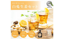 白兎生姜セット しょうが ショウガ 生姜 ジンジャー シロップ 生姜飴 生姜パウダー ふるさと納税 鳥取県 鳥取市 おすすめ カイズファーム ギフト