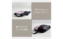 【Mサイズ・ラベンダー】軽量ナイロンシューズケース　着替えポーチ　上靴袋