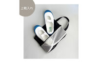 【Sサイズ・白】ガバッと開く！撥水ナイロン上履き袋　シューズケース　着替え入れ