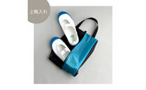 【Sサイズ・水色】ガバッと開く！撥水ナイロン上履き袋　シューズケース　着替え入れ