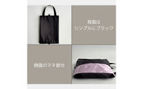 【Sサイズ・ラベンダー】ガバッと開く！撥水ナイロン上履き袋　シューズケース　着替え入れ