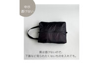 【Sサイズ・黒】ガバッと開く！撥水ナイロン上履き袋　シューズケース　着替え入れ