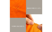 【オレンジ】雨の日にも！ポケット付き軽量ナイロンショルダーバッグ　サコッシュ　撥水ポシェット