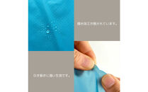 【水色】雨の日にも！ポケット付き軽量ナイロンショルダーバッグ　サコッシュ　撥水ポシェット