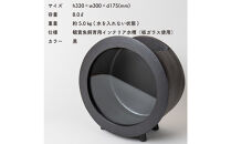 【信楽焼・明山】丸水槽・大（黒）aqua-06s