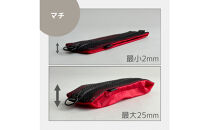 【赤】洗えて清潔！メッシュ×ナイロンのハブラシポーチ