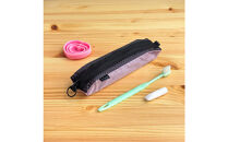 【ラベンダー】洗えて清潔！メッシュ×ナイロンのハブラシポーチ