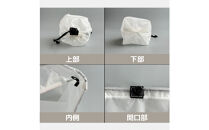 【XS&nbsp;0.5L・白】　手のひらサイズの軽量ナイロン巾着袋