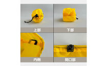 【XS&nbsp;0.5L・黄色】　手のひらサイズの軽量ナイロン巾着袋