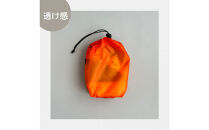 【S 1.5L・オレンジ】　キャンプで大活躍！トイレットペーパーホルダー 小さめナイロン巾着袋 シンプル巾着