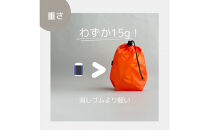 【S 1.5L・オレンジ】　キャンプで大活躍！トイレットペーパーホルダー 小さめナイロン巾着袋 シンプル巾着