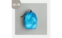 【S 1.5L・水色】　キャンプで大活躍！トイレットペーパーホルダー 小さめナイロン巾着袋 シンプル巾着