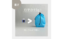 【S 1.5L・水色】　キャンプで大活躍！トイレットペーパーホルダー 小さめナイロン巾着袋 シンプル巾着