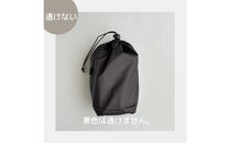 【S 1.5L・黒】　キャンプで大活躍！トイレットペーパーホルダー 小さめナイロン巾着袋 シンプル巾着