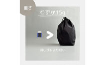 【S 1.5L・黒】　キャンプで大活躍！トイレットペーパーホルダー 小さめナイロン巾着袋 シンプル巾着