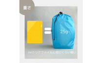 【L・5L・水色】&nbsp;大きめナイロン巾着袋　スタッフバッグ　スタッフサック　バッグインバッグ　着替え袋