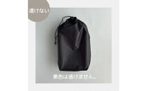 【L・5L・黒】&nbsp;大きめナイロン巾着袋　スタッフバッグ　スタッフサック　バッグインバッグ　着替え袋