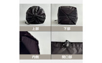 【L・5L・黒】&nbsp;大きめナイロン巾着袋　スタッフバッグ　スタッフサック　バッグインバッグ　着替え袋