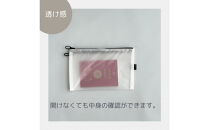 【白】A6が入るとっても軽いナイロンフラットポーチ（マチなし）旅行用や化粧品にも