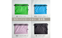 【黒】A5サイズが入る軽いナイロンフラットポーチ　旅行用　着替え