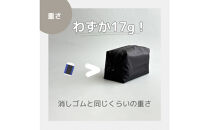 【黒】ナイロン化粧ポーチ　内ポケット付き